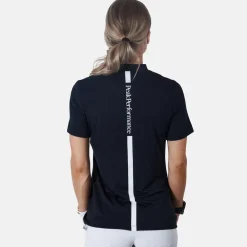 Peak Performance W Turf Zip Ss Svart Black Hot