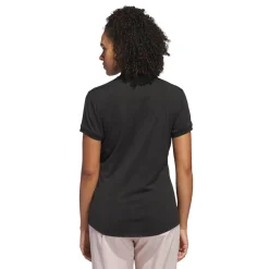 Adidas W Ultimate Diamond Jacquard Polo Shirt Svart Black