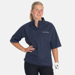 Bogeys & Birdies W Windbreaker SS 1/4 Zip Blå Navy New