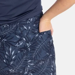 Bogeys & Birdies W Woven Stretch AOP Blå Navy/Chambray Discount