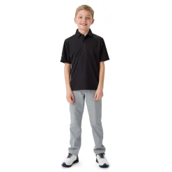 Callaway Youth Unisex Solid Polo Svart Caviar Best