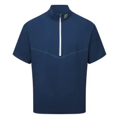FootJoy Zephyr Ss Windshirt Blå Navy Sale