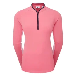FootJoy 1/4 Zip Ls Sun Protection Shirt Pink-Lemonade Best