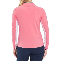 FootJoy 1/4 Zip Ls Sun Protection Shirt Pink-Lemonade Best