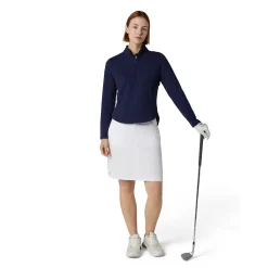Callaway 1/2 Zip Quilted Knit Blå Peacoat Discount